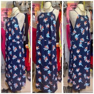 Ava & Viv Navy Floral Maxi Dress